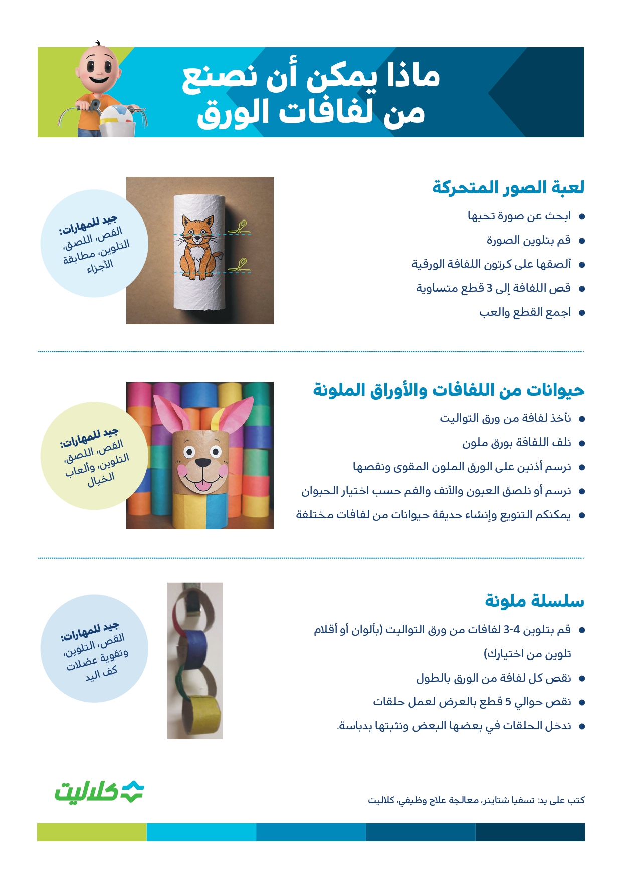 ماذا يمكن ان نصنع من لفائف الورق